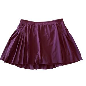 Spanx Get Moving Pleated Sporty Athletic Tennis Pull-on Skort Purple XL